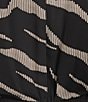 Investments Scuba Crepe Zebra Print Long Sleeve Faux Wrap Fit and Flare Midi Dress, Color:Zebra - Image 5
