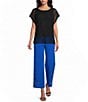 Investments Short Sleeve Crew Neck Open Stitch Top - Image 3