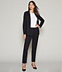 Color:Black - Image 4 - Signature Ponte Knit Ankle Pull-On Pants