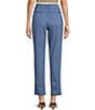 Color:Moon Light Blue - Image 2 - Signature Ponte Knit Ankle Pull-On Pants