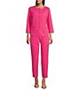 Investments Slim Leg Ankle Pull-On Pique Pants - Image 3