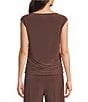 Investments Soft Separates Crew Neck Ruched Sleeveless Top - Image 2