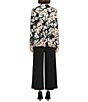 Investments Soft Separates Floral Jade Print Long Sleeve Open Front Jacket & Wide Leg Pull-On Crop Pants - Image 2