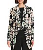 Investments Soft Separates Floral Jade Print Long Sleeve Open Front Jacket & Wide Leg Pull-On Crop Pants - Image 3