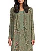 Color:Floral Muses - Image 3 - Soft Separates Floral Muse Open Drape Front Long Roll-Tab Sleeve Coordinating Cardigan