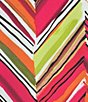 Investments Soft Separates Multi Broken Chevron Reversible Crew to Scoop Neck Sleeveless Top, Color:Multi Broken Chevron - Image 4