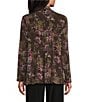 Investments Soft Separates Multi Canvas Flourish Print Long Sleeve Open Front Jacket - Image 2