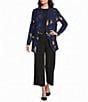Investments Soft Separates Multi Exploded Floral Print Long Sleeve Open Front Jacket - Image 3