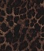 Investments Soft Separates Pinecone True Leopard Print Boat Neck Ruched Cap Sleeve Top - Image 4