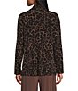 Investments Soft Separates Pinecone True Leopard Print Long Sleeve Open Front Jacket - Image 2
