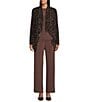 Investments Soft Separates Pinecone True Leopard Print Long Sleeve Open Front Jacket - Image 3
