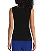 Color:Black - Image 4 - Soft Separates Reversible Crew Neck Sleeveless Top