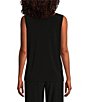 Color:Black - Image 2 - Soft Separates Reversible Crew to Scoop Neck Sleeveless Tank Top