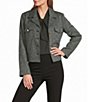 Investments Textured Long Sleeve Notch Lapel Button Front Blazer - Image 5