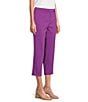 Color:Bright Violet - Image 3 - the 5TH AVE fit Elite Stretch Crop Pants