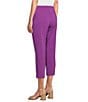 Color:Bright Violet - Image 4 - the 5TH AVE fit Elite Stretch Crop Pants