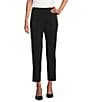 Investments the PARK AVE fit Elite Stretch Ankle Straight Pants, Color:Black - Image 1