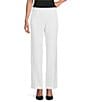 Investments the PARK AVE fit Stretch Front Pocketed Tummy Control Straight Leg Pants, Color:White - Image 1