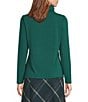 Investments Turtleneck Pullover Long Sleeves Top, Color:Rain Forest - Image 2