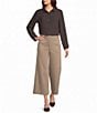 Investments Wide Leg Pull-On Twill Crop Pants - Image 3
