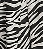 Investments Zebra Print 3/4 Sleeve Split V-Neck Button Shirt - Image 4