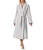 iRelax Sheared Plush Shawl Collar Long Sleeve Wrap Long Robe - Image 1
