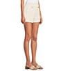IRO Bira Flat Front Belt Loop Shorts, Color:Off White - Image 3