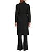 IRO Nicky Wool Cashmere Blend Shawl Collar Long Sleeve Wrap Coat, Color:Black - Image 3