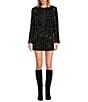 IRO Opina Sequin Mini Skirt, Color:Black Sequins - Image 3