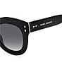 Color:Black - Image 2 - Women's 49mm Butterfly Sunglasses