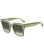 Color:Green - Image 1 - Women's IM0104S 51mm Square Sunglasses