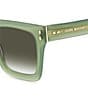 Color:Green - Image 2 - Women's IM0104S 51mm Square Sunglasses