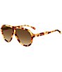 Color:Havana Honey - Image 1 - Women's IM0124S Aviator Sunglasses