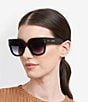 Isabel Marant Women's IM0225/S 53mm Square Sunglasses, Color:Black - Image 4