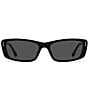 Isabel Marant Women's IM0243/GS 57mm Rectangle Sunglasses, Color:Black - Image 2