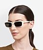 Isabel Marant Women's IM0243/GS 57mm Rectangle Sunglasses, Color:Beige - Image 4