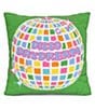 Color:Assorted - Image 1 - Disco Daydream Chenille Plush Pillow