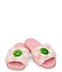 Color:Assorted - Image 1 - Girls' Smile Checkered Slides (Youth)