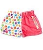 Color:Multi - Image 1 - Little/Big Girls 4-14 Smarties Plush Sleep Shorts