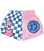 Iscream Little/Big Girls Smile Squad Plush Shorts, Color:Multi - Image 1