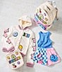 Iscream Little/Big Girls Smile Squad Plush Shorts, Color:Multi - Image 2