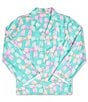 Iscream Little/Big Girls Beautiful Bows Long Sleeve Top & Pants Lounge Set, Color:Blue - Image 2