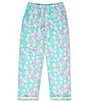 Iscream Little/Big Girls Beautiful Bows Long Sleeve Top & Pants Lounge Set, Color:Blue - Image 3