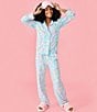 Iscream Little/Big Girls Beautiful Bows Long Sleeve Top & Pants Lounge Set, Color:Blue - Image 4