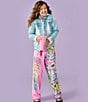 Iscream Little/Big Girls Corey Paige I Want Candy Print Plush Pants, Color:Multi - Image 2