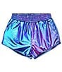 Color:Multi - Image 1 - Little/Big Girls 6-14 Metallic Pull-On Shorts