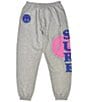 Color:Multi - Image 1 - Little/Big Girls 6-14 Theme Sure French Terry Sweatpants