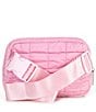 Color:Pink - Image 2 - Quilted Belt Bag