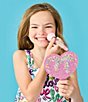 Iscream Sprinkle Sparkle Rhinestone Heart Hand Held Mirror, Color:Multi - Image 3