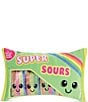 Iscream Super Sours Packaging Strawberry Scented Fleece Plush - Image 1